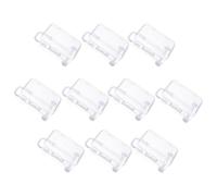 NAMOARLY Mini Maleta de Plástico Color Blanco 10 Unidades, Caja de Obsequio para Dulces y Joyas Cerradura Segura, Contenedor Resistente y Ligero para Fiestas Temáticas de Viaje y Eventos