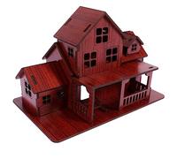 NAMOARLY Modelo De Casa De Bricolaje De Madera Decoración Kits De Construcción para Adultos Jugar Asamblea Muebles Conformado Interior Equipo Casa De Campo Mini Cosa Cabina Brown