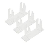 NAMOARLY Organizador Acrílico para Abanicos de Mano, Soporte para Ventiladores 3 Piezas, Base Clara para Exhibición, Adecuado para Decoración y Coleccionistas