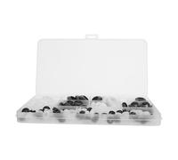 NAMOARLY Pasacables de Goma Impermeables 180 Piezas Juntas Tóricas de Nylon Resistentes para Protección de Cableado Eléctrico Industrial y Automotriz, Ojales Flexibles para