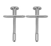 NAMOARLY Pasadores de Bloqueo Resorte para Cuna de Ñiño, 2 Piezas, Pestillos de Hierro Resistentes y Firmes para Puertas y Accesorios de Jaula, Pestillos Ajustables para Seguridad Infantil