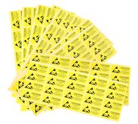 NAMOARLY Pegatinas Adhesivas Antiestáticas Esd 450 Unidades 55x25 Mm Amarillas Resistentes Intemperie para Señalización Industrial y Oficinas en Superficies Planas
