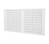 NAMOARLY Pegatinas de Regla Autoadhesivas 5-0-5 Cm Transparentes Números Negros, Cinta Métrica Adhesiva en Tiras, 20 Unidades para Medición Precisa en Hogar, Oficina y Bricolaje