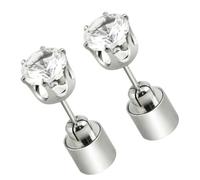 NAMOARLY Pendientes LED que Brillan la Oscuridad para Fiestas, Aleación Ligera en Color Plata, Fáciles de Usar se Apagan al Retirar el Clavillo Color Aleatorio