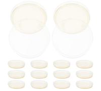 NAMOARLY Placas de Petri de 9 Cm Agar Nutritivo Prevertido, 20 Unidades Esterilizadas de Plástico Tapa para Cultivo Microbiológico, Experimentos y Análisis en Laboratorio Científico
