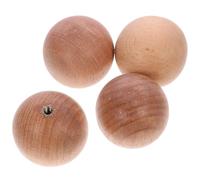 NAMOARLY Pomos de Madera para Gabinetes 38 Mm Redondos 4 Piezas, Perillas de Bola para Cocina, Cajones y Tocador, Accesorios para Muebles, Multiusos para Hogar y Manualidades
