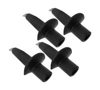 NAMOARLY Puntas de Bastón de Senderismo de Metal Negro 4 Piezas, Repuestos para Bastones de Caminata al Aire Libre, Accesorios Compatibles para Montaña, Nieve y Barro, Equipo