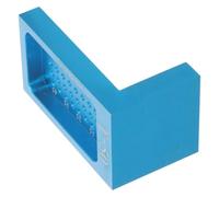 NAMOARLY Regla De Aluminio Para Carpintería Trazador De Carpintería De Metal Azul Para Proyectos De Madera Y Trabajos Al Aire Libre