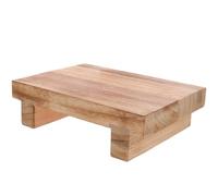 NAMOARLY Reposapiés Madera Ligero y Antideslizante para Personas Mayores, Taburete de Madera Pequeño Adecuado para Oficina y Entrada, Alivia la Fatiga Diseño Compacto