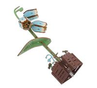 NAMOARLY Rompecabezas 3D de Madera Lirio DIY, Kit de Modelo Floral sin Pegamento, Juego de Inteligencia y Manualidad Educativa, Decoración Hogar y Obsequio para Adultos