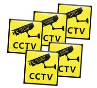 NAMOARLY Señales De Videovigilancia 5 Pegatinas De Seguridad Prosegur Securitas Advertencia De Paso Prohibido
