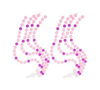 NAMOARLY Serpentinas Borlas y Cuentas para Manillares de Patinetes y Triciclos Infantiles, Accesorios de Plástico Coloridos para Niñas en Aventuras al Aire Libre