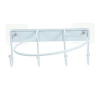 NAMOARLY Soporte de Pared para Balones Deportivas en Acero al Carbono y PVC, Organizador Blanco Adecuado para Exhibición y Almacenamiento en Interiores