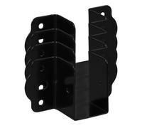 NAMOARLY Soportes para Cabecero de Cama de Hierro Negro, 4 Piezas Resistentes y Confiables Diseño Elegante y Conexión de Camas
