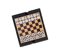 NAMOARLY Tablero de Damas Internacional Plegable de Magnético Portátil y Ligero para Viaje y Adultos con Magnéticas Fáciles de Guardar