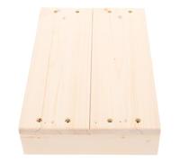 NAMOARLY Taburete Reposapiés de Madera 30x20x6 Cm para Interiores y Exteriores, Taburete de Cama Alto Compacto sin Almohadilla Antideslizante, Apoyo Ergonómico para Adultos y Personas
