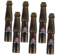 NAMOARLY Telescopio Pirata Monocular para Niños 6 Piezas Tamaño Compacto Plástico Seguro y Liviano Juguete Portátil para Fiesta Temática y Exploración Científica