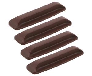 NAMOARLY Tiradores de Plástico Adhesivos para Puertas Corredizas de Cocina 10 CM, 2 Pares, Color Marrón Oscuro, sin Taladro, para Mujeres y Personas Mayores