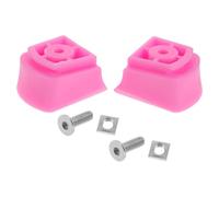 NAMOARLY Topes de Freno para Patines Infantiles con Tornillos, Zapatas de Freno Antideslizantes Color Rosa, Repuesto Duradero para Patinaje al Aire Libre y Seguridad en Patines de Ruedas