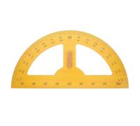 NAMOARLY Transportador Escala Precisa Amarillo Semicircular de Madera y Multipropósito para Enseñanza y Dibujo en Matemáticas