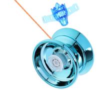 NAMOARLYo-Yo Profesional de Aleación Azul para Principiantes Bola de Yoyo Pequeña Resistente a Impactos Juguete Adolescentes Adecuado para Trucos y Juegos al Aire Libre