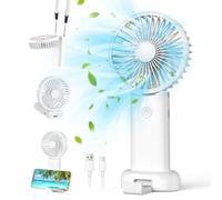 Namouk Ventilador portátil, ventilador pequeño, ventilador manual recargable USB con 3 velocidades, mini ventilador portátil para exteriores, interiores, desplazamientos, oficina, viajes, camping