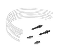 namroh.HC 5 tubos de leche de 36 cm de largo compatibles con máquinas de café Jura + 4 conectores de tetina
