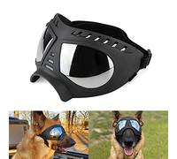Namsan Gafas de Perro Gafas De Sol Para Perros De Mascotas Protección UV Gafas Impermeables Ajustables a Prueba de Viento para Perros Medianos / Grandes-Negro
