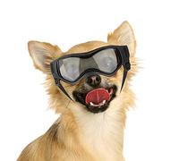 NAMSAN Gafas de Sol para Perros Pequeños, Lentes para Moto, Fácil de Poner, Prevenir los Rayos Ultravioleta - Negro