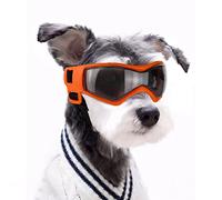 NAMSAN Gafas de Sol para Perros Protección para Los Ojos Anti-Ultravioleta Correa Elástica Ajustable Gafas para Perros - Naranja