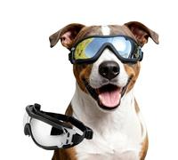 NAMSAN Gafas para Perros Gafas de Sol para Perros con Correa Ajustable Fácil de Usar Protección Ocular para Perros Medianos y Grandes