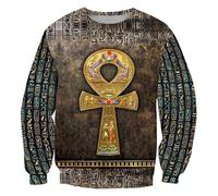 Namufeitrade Dioses del Antiguo Egipto 3D Impreso Moda Hombres Sudadera con Capucha Unisex Streetwear Casual Cremallera Chaqueta Pullover Tops