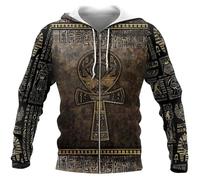 Namufeitrade Dioses del Antiguo Egipto 3D Impreso Moda Hombres Sudadera con Capucha Unisex Streetwear Casual Cremallera Chaqueta Pullover Tops