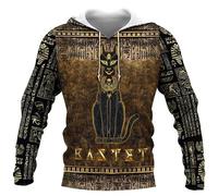 Namufeitrade Dioses del Antiguo Egipto 3D Impreso Moda Hombres Sudadera con Capucha Unisex Streetwear Casual Cremallera Chaqueta Pullover Tops