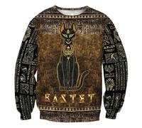 Namufeitrade Dioses del Antiguo Egipto 3D Impreso Moda Hombres Sudadera con Capucha Unisex Streetwear Casual Cremallera Chaqueta Pullover Tops
