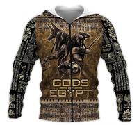 Namufeitrade Dioses del Antiguo Egipto 3D Impreso Moda Hombres Sudadera con Capucha Unisex Streetwear Casual Cremallera Chaqueta Pullover Tops