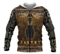 Namufeitrade Dioses del Antiguo Egipto 3D Impreso Moda Hombres Sudadera con Capucha Unisex Streetwear Casual Cremallera Chaqueta Pullover Tops
