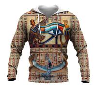 Namufeitrade Dioses del Antiguo Egipto 3D Impreso Moda Hombres Sudadera con Capucha Unisex Streetwear Casual Cremallera Chaqueta Pullover Tops