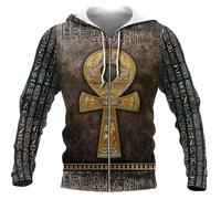 Namufeitrade Dioses del Antiguo Egipto 3D Impreso Moda Hombres Sudadera con Capucha Unisex Streetwear Casual Cremallera Chaqueta Pullover Tops