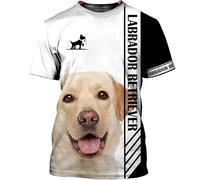 Namufeitrade El hogar es Donde está mi Perro Camisetas Labrador Camisetas Impresas en 3D Camisetas Unisex con Divertidos Estampados de Perros