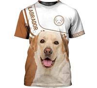 Namufeitrade El hogar es Donde está mi Perro Camisetas Labrador Camisetas Impresas en 3D Camisetas Unisex con Divertidos Estampados de Perros