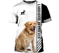 Namufeitrade El hogar es Donde está mi Perro Camisetas Labrador Camisetas Impresas en 3D Camisetas Unisex con Divertidos Estampados de Perros