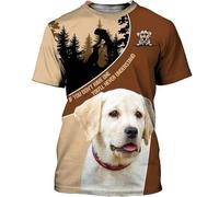 Namufeitrade El hogar es Donde está mi Perro Camisetas Labrador Camisetas Impresas en 3D Camisetas Unisex con Divertidos Estampados de Perros