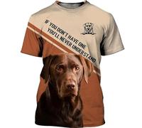 Namufeitrade El hogar es Donde está mi Perro Camisetas Labrador Camisetas Impresas en 3D Camisetas Unisex con Divertidos Estampados de Perros