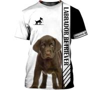Namufeitrade El hogar es Donde está mi Perro Camisetas Labrador Camisetas Impresas en 3D Camisetas Unisex con Divertidos Estampados de Perros