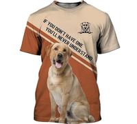 Namufeitrade El hogar es Donde está mi Perro Camisetas Labrador Camisetas Impresas en 3D Camisetas Unisex con Divertidos Estampados de Perros