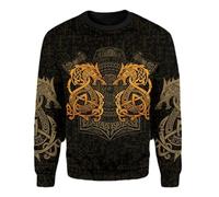 Namufeitrade Otoño Moda Sudadera con Capucha Hermoso Dragón Tatoo 3D Impreso Unisex Cremallera Chaqueta Pullover Casual Harajuku Streetwear