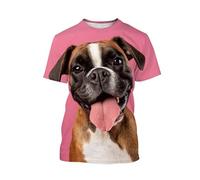 Namufeitrade Pug Perro Impresión 3D Camiseta para Mujeres Hombres Pug Perro Mamá Papá Amor Mascota Cachorro Camiseta Cool Streetwear