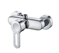 Namuoto Grifo de Ducha Monomando Cromo, Grifo Monomando de Ducha Montaje en Pared, Mezclador de Ducha, G1/2 Salida Hacia Arriba Adecuada para Columna de Ducha