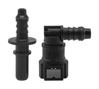 Namvo 1 UNIDS Codo Línea de Combustible Montaje Plástico 10.9mm Conector Rápido Línea de Combustible Montaje de Línea de Combustible de Gas de Coche Manguera Adaptador de Montaje de Manguera (Neg